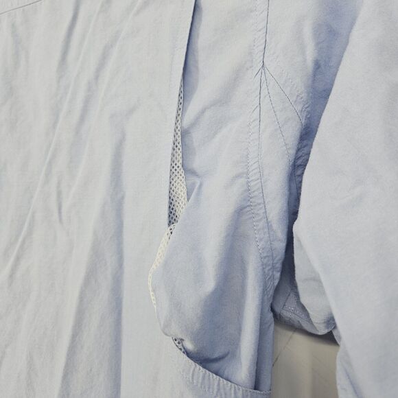 Duluth Trading Shirt Mens Large Fishing Button Down Casual Blue L Bamboo Rayon - Picture 6 of 12